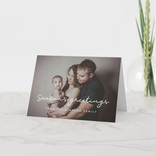 季節のグリーティング シンプルフォト シーズンカード (正面)