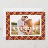 季節のグリーティング ミッドセンチュリー フォト シーズンカード (正面)