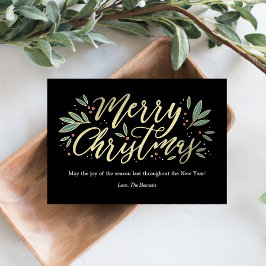 季節のグロー編集可能カラークリスマスカード シーズンカード