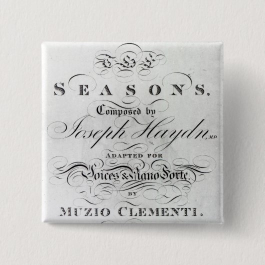 「季節のスコアシートのカバー 缶バッジ (正面)