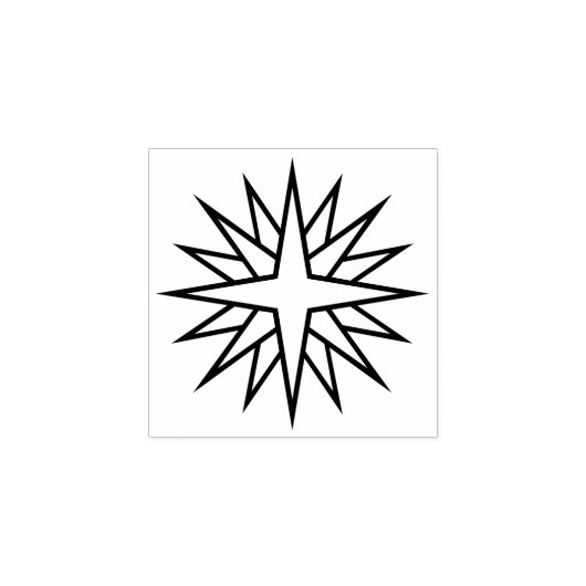 季節のスターデコールゴム印 ラバースタンプ (インプリント)