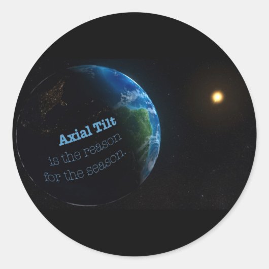 季節のステッカーの理由 ラウンドシール (正面)