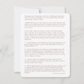 季節のタイル-説明的なカード 招待状 (裏面)