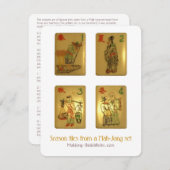 季節のタイル-説明的なカード 招待状 (正面/裏面)