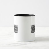 季節のタペストリー、ボーダー、音楽楽器 マグカップ (中央)