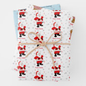 季節のパーソナライズされた贈り物ラベル ラッピングペーパーシート (インサイチュ)