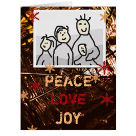 季節のフォトジョイ愛の平和クリスマス