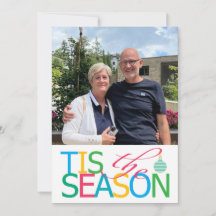 季節のフラットホリデーカード