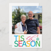 季節のフラットホリデーカード シーズンカード (正面/裏面)