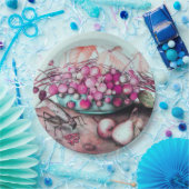 季節のフルーツいちご葉が実る ペーパープレート (パーティー)