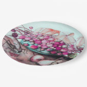 季節のフルーツいちご葉が実る ペーパープレート (アングル)