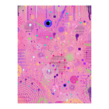 季節のフルーツサラダ：抽象画