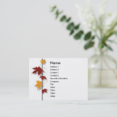 季節のプロフィールカード 名刺 (スタンド正面)