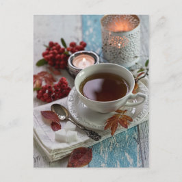 季節のロマンチックな自然の赤い果実がまだ生きている ポストカード
