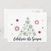 季節の休日の挨拶状を祝って下さい シーズンポストカード (正面/裏面)