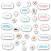 季節の休日プランナーと箇条書き仕訳帳 シール (正面)