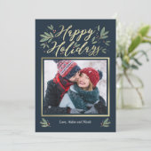 季節の光編集可能カラーホリデーカード シーズンカード (スタンド正面)