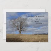 季節の全てに対する生命のお祝い 招待状 (正面)