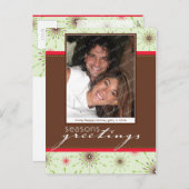 季節の写真ポストカード :: 模様のある雪の結晶 P2 シーズンポストカード (正面/裏面)