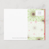 季節の写真ポストカード :: 模様のある雪の結晶 P2 シーズンポストカード (裏面)