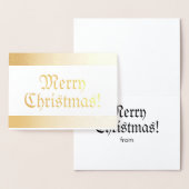 季節の古い輝くファッションドメリークリスマス 箔カード (ディスプレー)