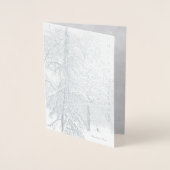 季節の喜びとシンプルな楽しみを祝うカード 箔カード (正面)