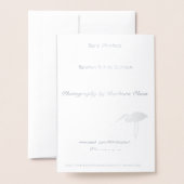 季節の喜びとシンプルな楽しみを祝うカード 箔カード (裏面封筒付き)