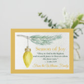 季節の喜び - オーダーメイド - フラット ホリデー カード (スタンド正面)