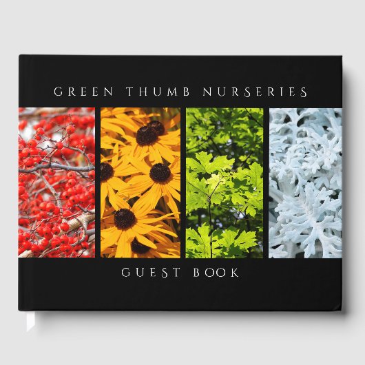 季節の変化の色Quadriptych ゲストブック (正面)