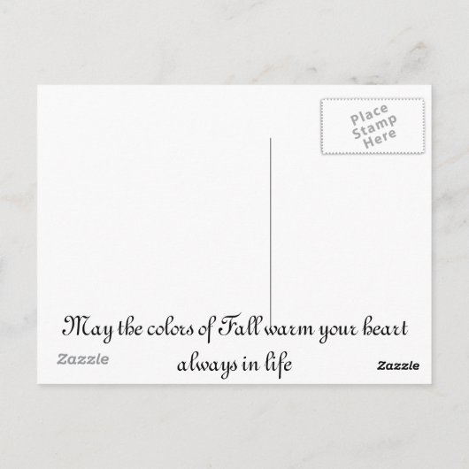 季節の変化 ポストカード (裏面)