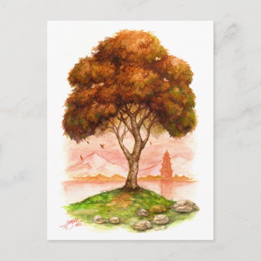 季節の変化 ポストカード (正面)