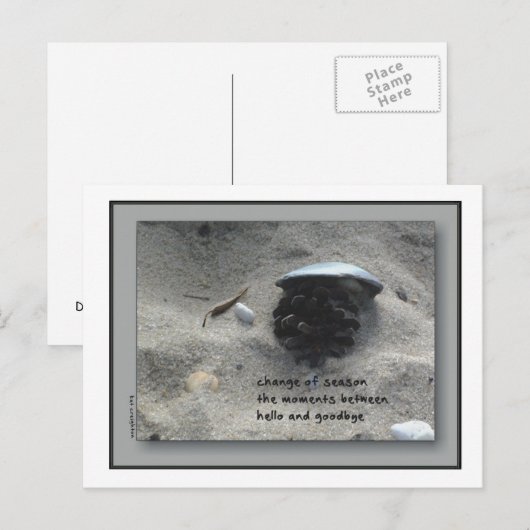 季節の変化 ポストカード (正面/裏面)