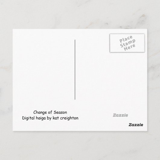 季節の変化 ポストカード (裏面)