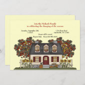 季節の変更の招待状 招待状 (正面/裏面)