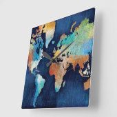 季節の変更 スクエア壁時計 (傾斜)