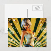 季節の小妖精のモデルテーマ ポストカード (正面/裏面)