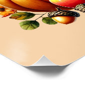 季節の幸せな感謝祭格言パーティー ポスター (コーナー)