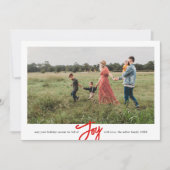 季節の手書きの喜び シンプルなボーダー シーズンカード (正面)