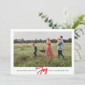 季節の手書きの喜び シンプルなボーダー シーズンカード (スタンド正面)