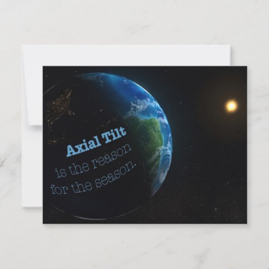 季節の招待状の理由 招待状 (正面)