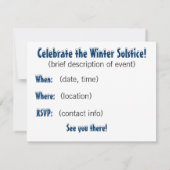 季節の招待状の理由 招待状 (裏面)