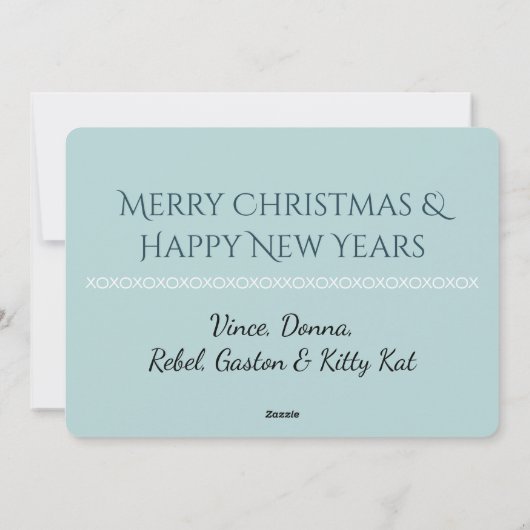 季節の挨拶と冬の夕日の個人用設定 シーズンカード (裏面)