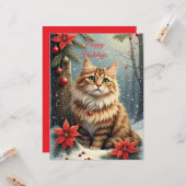 季節の挨拶ねこ カード (正面/裏面インサイチュ)