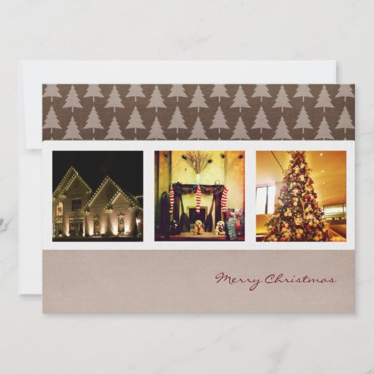季節の挨拶のクリスマスのinstagramの写真カード シーズンカード (正面)
