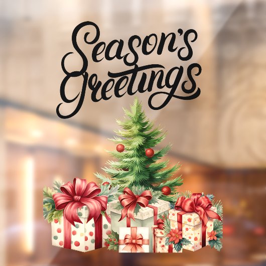 季節の挨拶のクリスマス ウィンドウサイン (シート2)