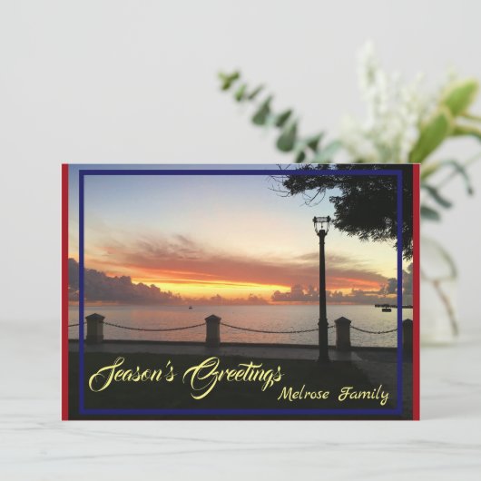 季節の挨拶のクリスマス シーズンカード (スタンド正面)