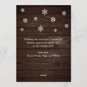 季節の挨拶のスクリプモダント3 PHOTO Greeting シーズンカード (裏面)