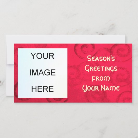 季節の挨拶のフォトカード シーズンカード (正面)