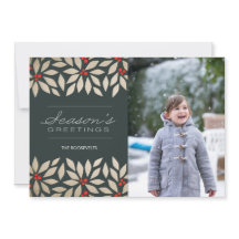 季節の挨拶のペーパー休日カード