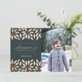 季節の挨拶のペーパー休日カード シーズンカード (スタンド正面)